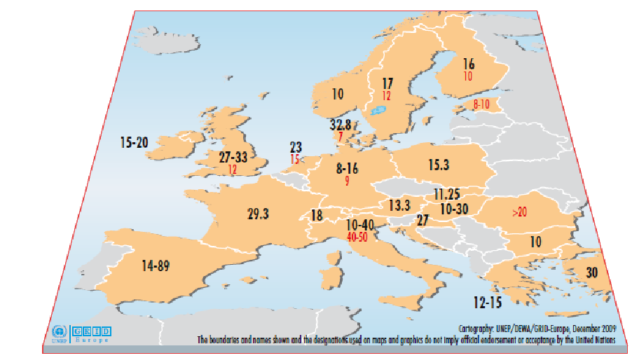 Mortalité des colonies européennes