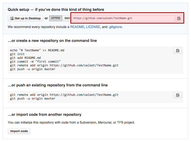 Create a new repository on Github- Final step